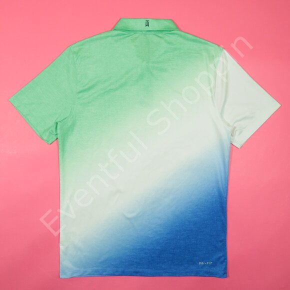 Nike Tiger Woods Polo Shirt Mens S Golf Velocity Max Swing Knit Color Shift - Picture 3 of 7